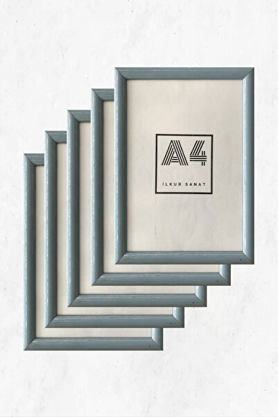 ilkur إطار زجاجي غير لامع مقاس A4 (21 × 30) بسمك 2 مم، خمس قطع