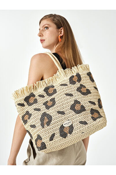 Pierre Cardin Pi̇erre Cardi̇n Women's Straw Hand Bag 05Pc25Y1512