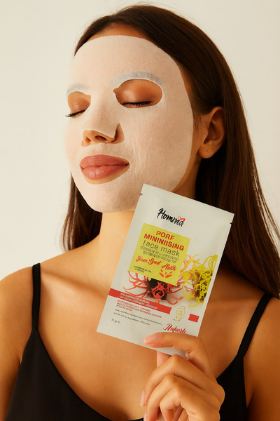 Homm Bitkisel DENES LİFE HOMM LIFE GÖZENEK SIKILAŞTIRICI KAĞIT YÜZ MASKESİ