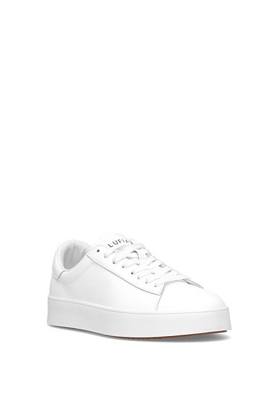 Lufian 112230254 Anton Men's Genuine Leather Classic Sneaker White