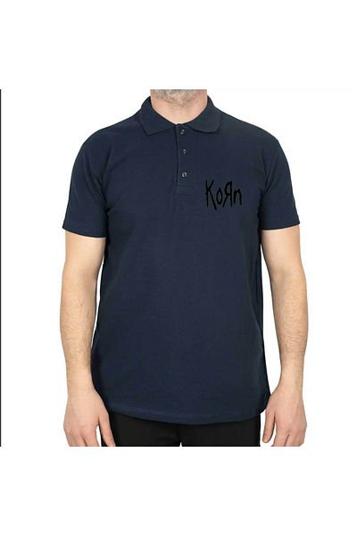 Z zepplin Tricou Polo Neck Korn Logo 2 bleumarin