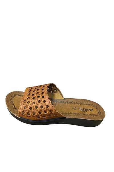 BY ARİS Women's Flat Thin Sole Knitwear Slippers