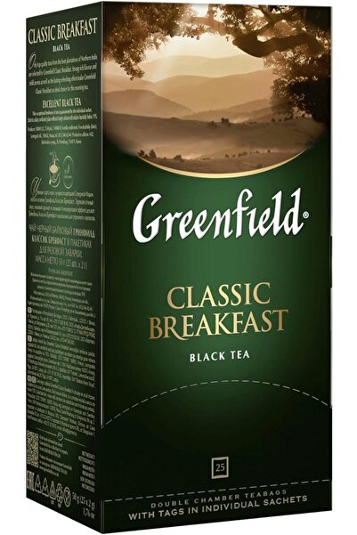 TEA جرين فيلد شاي اسود من مجموعة كلاسيك بريكفاست كلاسيك، شاي متخصص بدقة 25