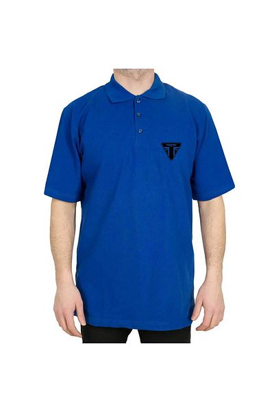 Z zepplin Синя тениска с поло яка T. Motocyles Ltd