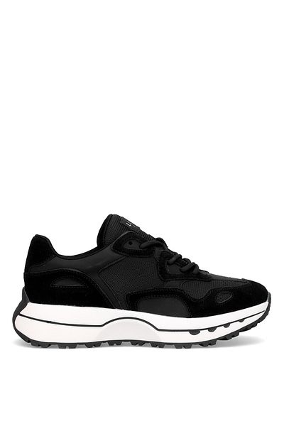 Lufian 112230268 Graham Men's Genuine Leather Classic Sneaker Black