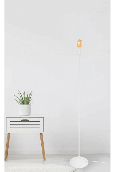 MODA35 Metal Ayak Lambader Ayağı Abajur Ayak Beyaz LA87