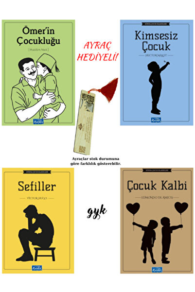 Parıltı Yayınları (6-12YAŞ)Ömer'in Çocukluğu-Kimsesiz Çocuk-Sefiller-Çocuk Ka...