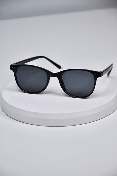 LOOKUP NEW Unisex Women Men Uv400 Protected Bone Metal Detail Oval Round Sunglasses