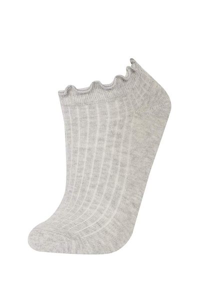 DeFacto Women's Ruffled 5-Piece Cotton Booties Socks