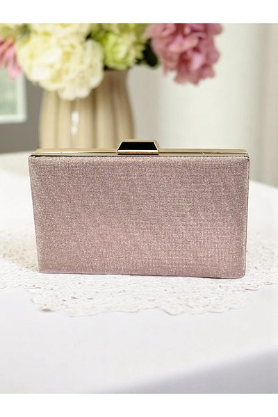 Wedding Fashion Rosegold Color Women's Evening Dress Bag Wedding Engagement Graduation