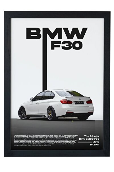 gxe.art Pictură cu poster în cadru de design Bmw 3.20D F30 V2