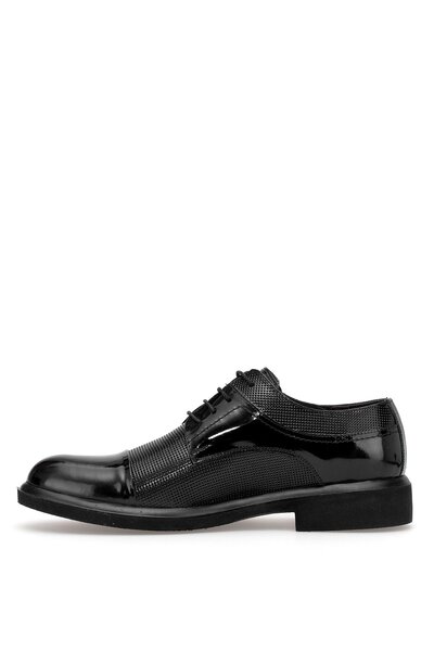 Ayakkabı Fuarı Elite Slgvf030R Men's Genuine Leather Classic Shoes Black