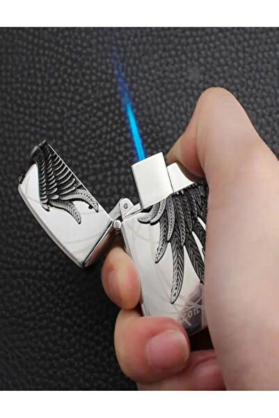 H.D ÇAKİBİÇAK DÜNYASİ Meleği 3 Taraflı Figür Gaz Göstergeli Şeffaf Gövde Şık Çakmak