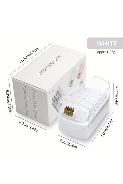 Venalisa 30lu Boş Uç Kutusu Freze Törpü Makinesi Seramik Elmas Uç Saklama Kab...