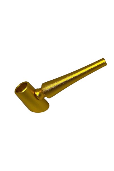 blackraw Gold Metal Pipo – Kompakt ve Şık Tasarım – Altın Renk