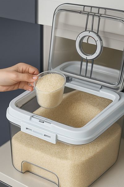 Generic Grain, legume and rice storage box container