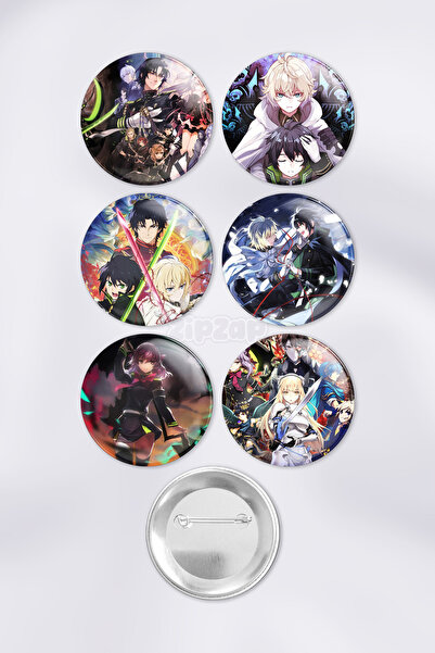 ZipZap Owari no Seraph Seraph of the End: Vampire Reign Çanta Süsü Rozet İğne...
