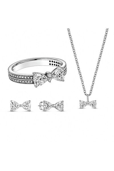 Belora White bow set, size 9 - 9