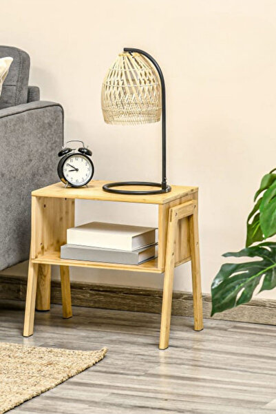 welcomein Doğal Bambu Komodin – Şık ve Minimalist Yan Sehpa / Kitaplık / Gece...