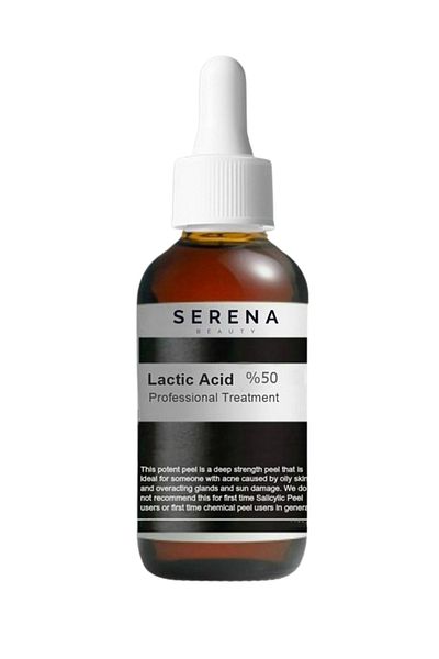 serena beauty 50% Lactic Serum & Chemical Peeling & for Spots & Skin Peeler & Cleans Dead Skin