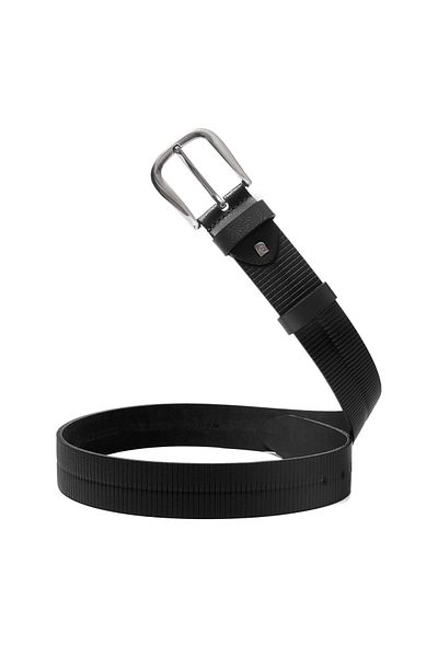 Pierre Cardin Black Leather Men's Belt Pc-4160S6P