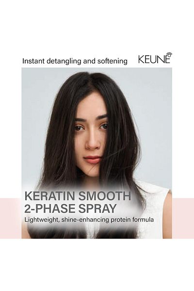 Keune KION CARE Smooth to Face 2nd Stage Keratin Smoothing Spray - Strengthens Frizzy Hair