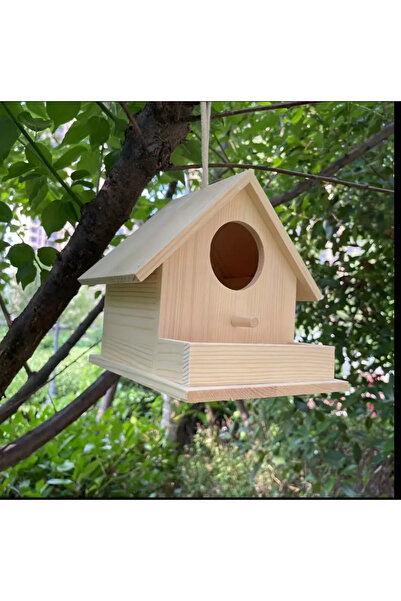 narım Ahşap kuş yuvası ve yemlik