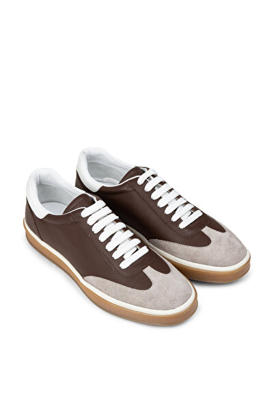 Deery Men's Brown Genuine Leather Casual Shoes