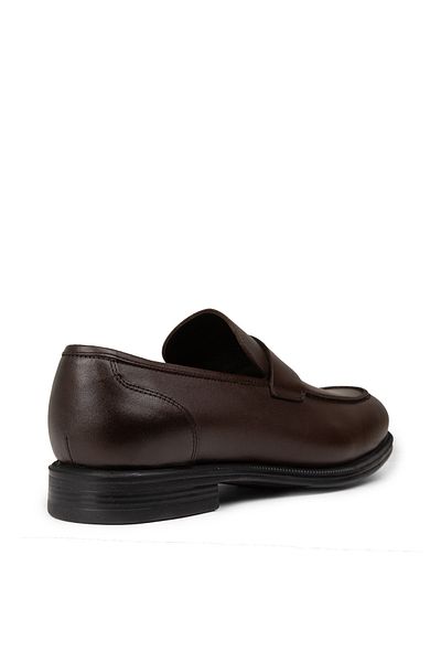 Deery Pantofi clasici din piele naturală maro pentru bărbați