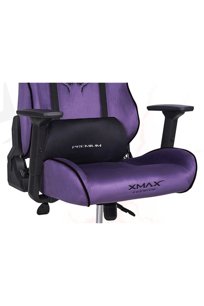 XMAX / Rio Balerion Terletmez Kadife Kumaş Mor Gaming Oyuncu Koltuğu / 120 Kg Taşır