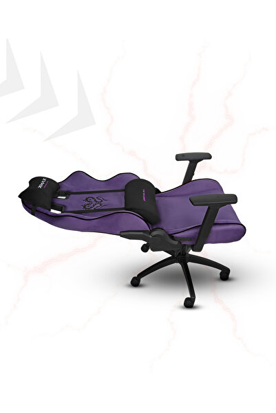 XMAX / Rio Balerion Terletmez Kadife Kumaş Mor Gaming Oyuncu Koltuğu / 120 Kg Taşır