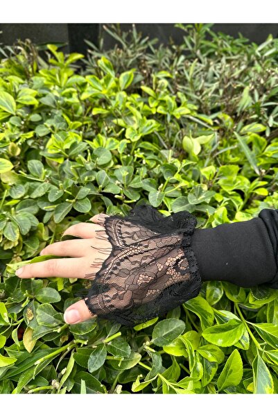 PL سترة بأكمام مهدبة باللون الأسود