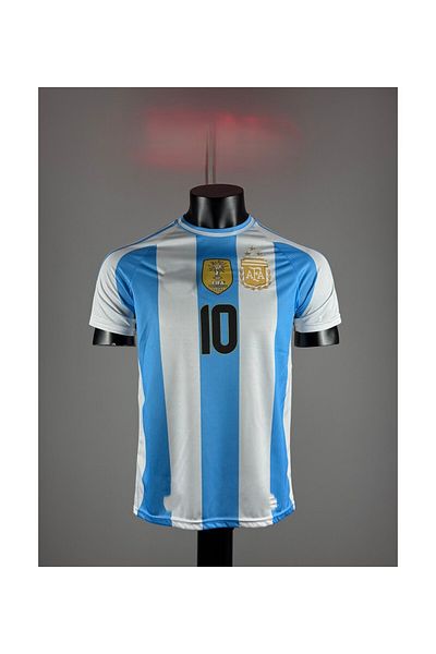 After Party Argentina 2024-25 New Season Lionel Messi Home Shirt Vs Sports Singlet Ag