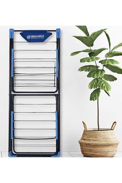 woodhub İki Katlı Kurutmalık Beyaz, Pratik ve Şık Saklama Çözümü