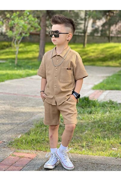Calisa Boy's Shirt and Shorts Set for Holiday