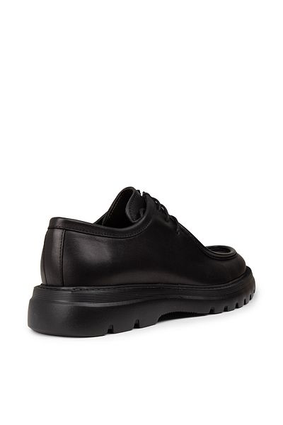 Deery Men's Black Genuine Leather Casual Shoes