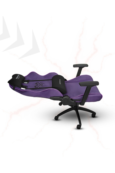 XMAX / Rio Balerion Terletmez Kadife Kumaş Mor Gaming Oyuncu Koltuğu / 120 Kg Taşır