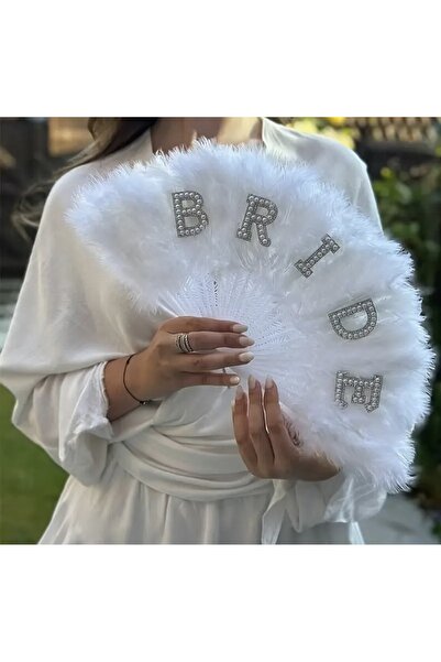 Mini Parti MİNİ PARTY STORE BRİDE TÜYLÜ YELPAZE