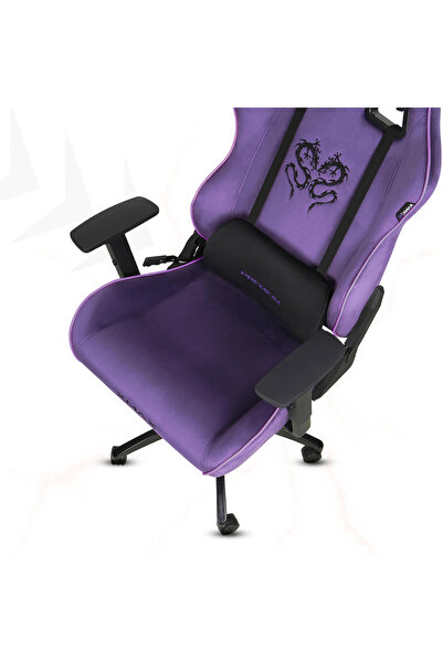 XMAX / Rio Balerion Terletmez Kadife Kumaş Mor Gaming Oyuncu Koltuğu / 120 Kg Taşır