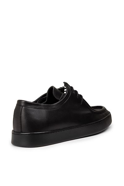 Deery Men's Genuine Leather Black Casual Shoes