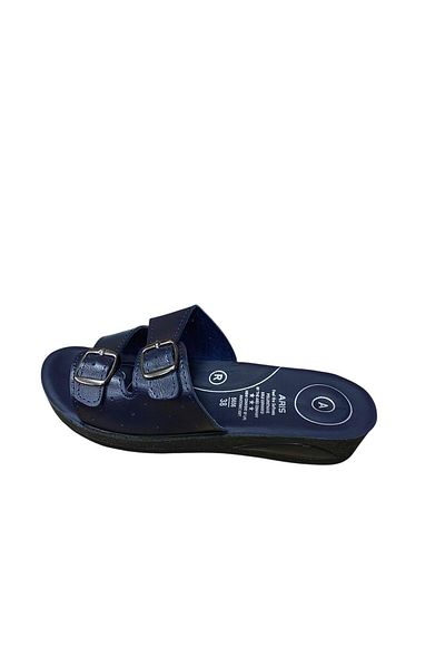 BY ARİS Women's Double Buckle Orthopedic Slippers