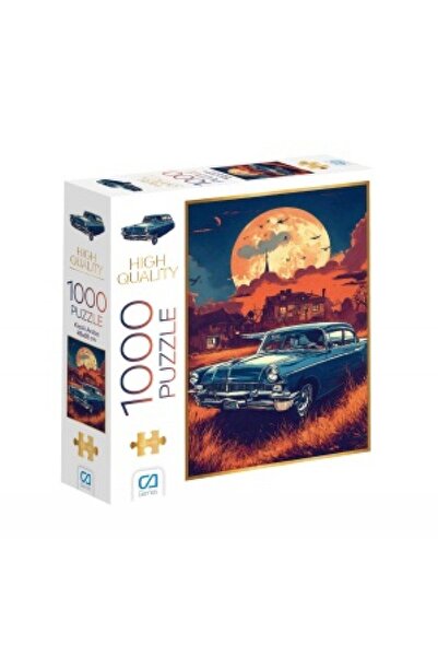 mavi su dünyası Klasik Araba Puzzle 1000 Parça