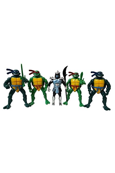 OEM Set 5 figurine Testoase, tip Ninja, multicolor, 12 cm