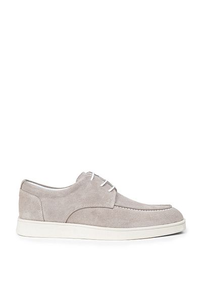 Deery Men's Genuine Suede Gray Casual Shoes