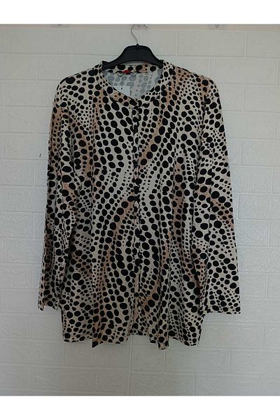 anne moda ankara 1. Quality, Full Summer, Buttoned, Long Sleeve, Large Size, Viscose Shirt