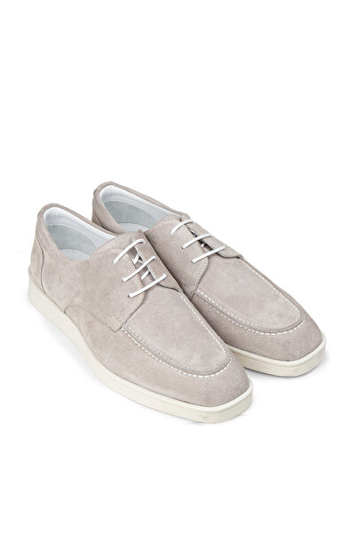 Deery Men's Genuine Suede Gray Casual Shoes