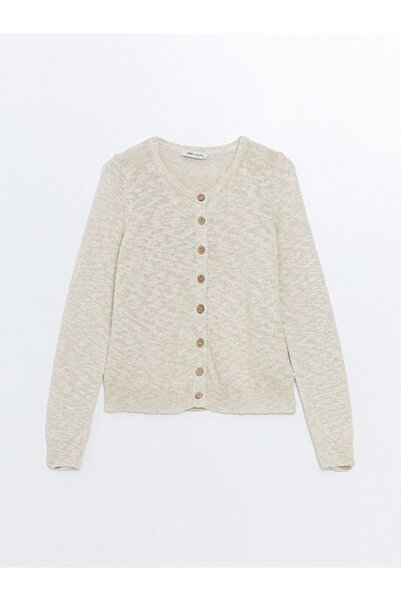 LC Waikiki Crew Neck Women's Knitwear Cardigan