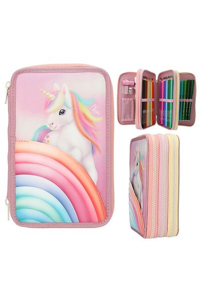 Top Model Ylvi Rainbow 3 Layer Pencil Bag with Inside