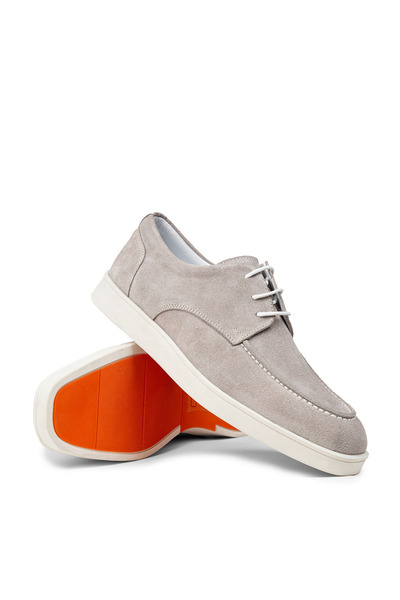 Deery Men's Genuine Suede Gray Casual Shoes