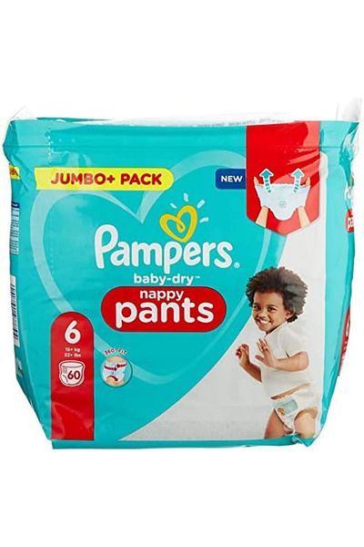 Pampers 81714245 Baby-Dry Pants Nappy Pants White